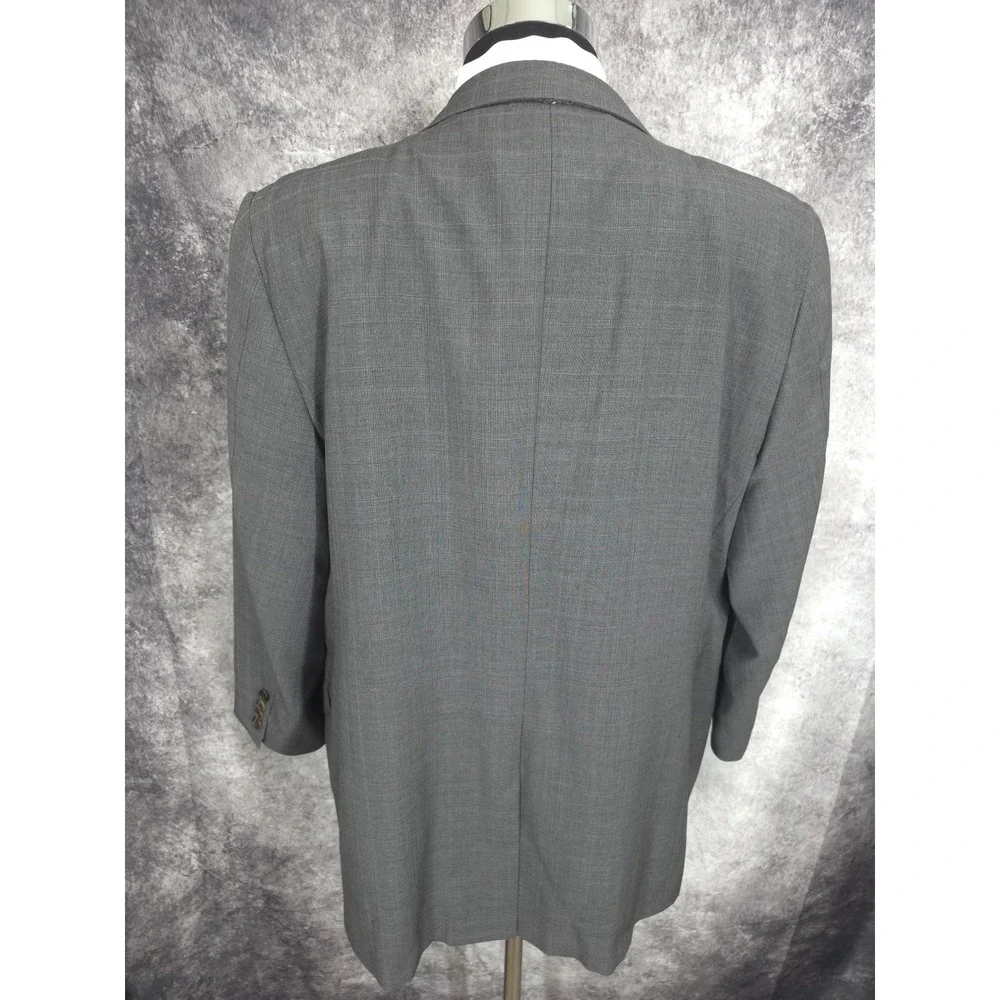 Hickey Freeman Blazer Mens 44 Gray Sports Coat Jacket 2‎ Buttons Single Vent